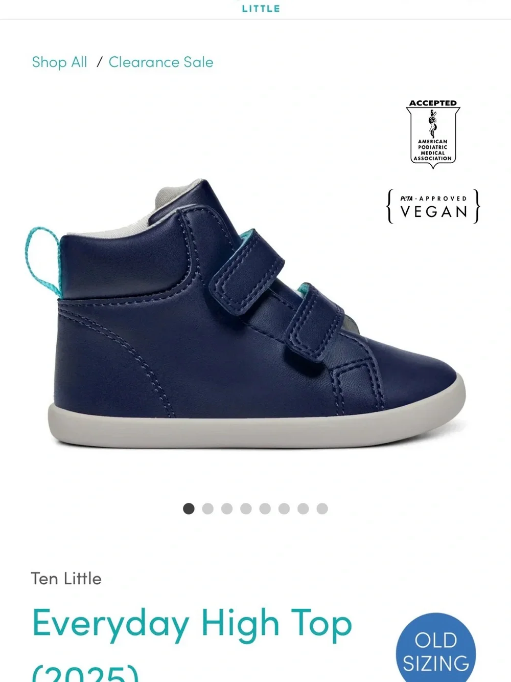 Kids Gray Hook-and-Loop Boots with Teal Accent Ten little